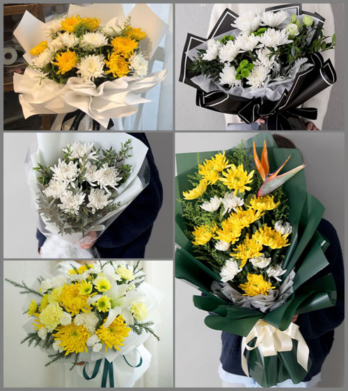 江苏淮安盱眙县铁佛镇白事花束代送